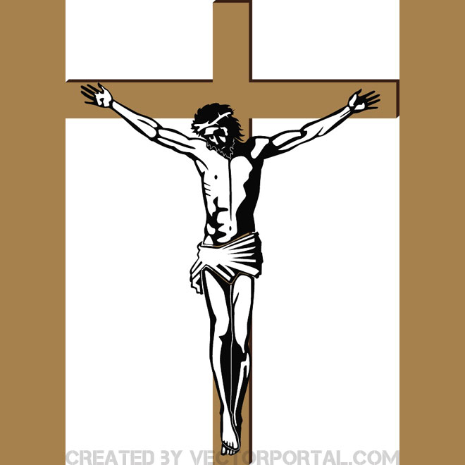 660x660 Jesus On The Cross Free Vector 123freevectors