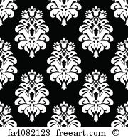 180x194 Free Damask Vector Art Prints And Wall Artwork Freeart