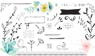 333x197 Decorative Vectors And Floral Graphics Pack