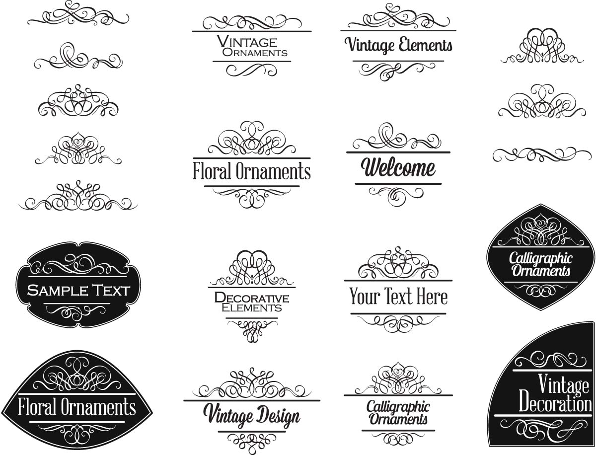 1200x916 Vintage Amp Ornate Decoration Elements Free Download