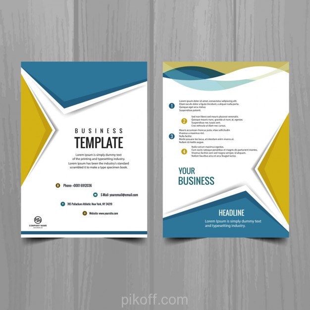 626x626 Ai] Modern Brochure Design Vector Free Download