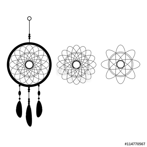 500x500 A Dreamcatcher, Vector Graphic Stock Image And Royalty Free