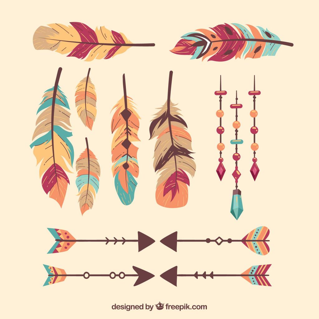 1024x1024 Boho Chic Feather Dreamcatcher Free Eps Vector Download Just
