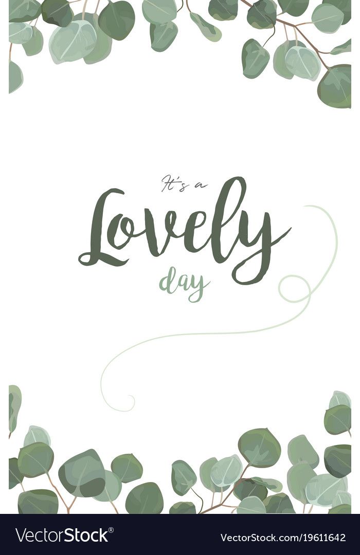 700x1080 Vector Floral Card Design With Eucalyptus Silver Dollar Greenery