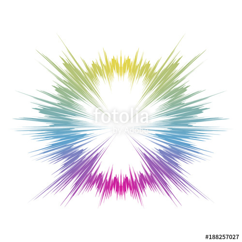 500x500 Color Explosion. Vector Illustration Stock Image And Royalty Free