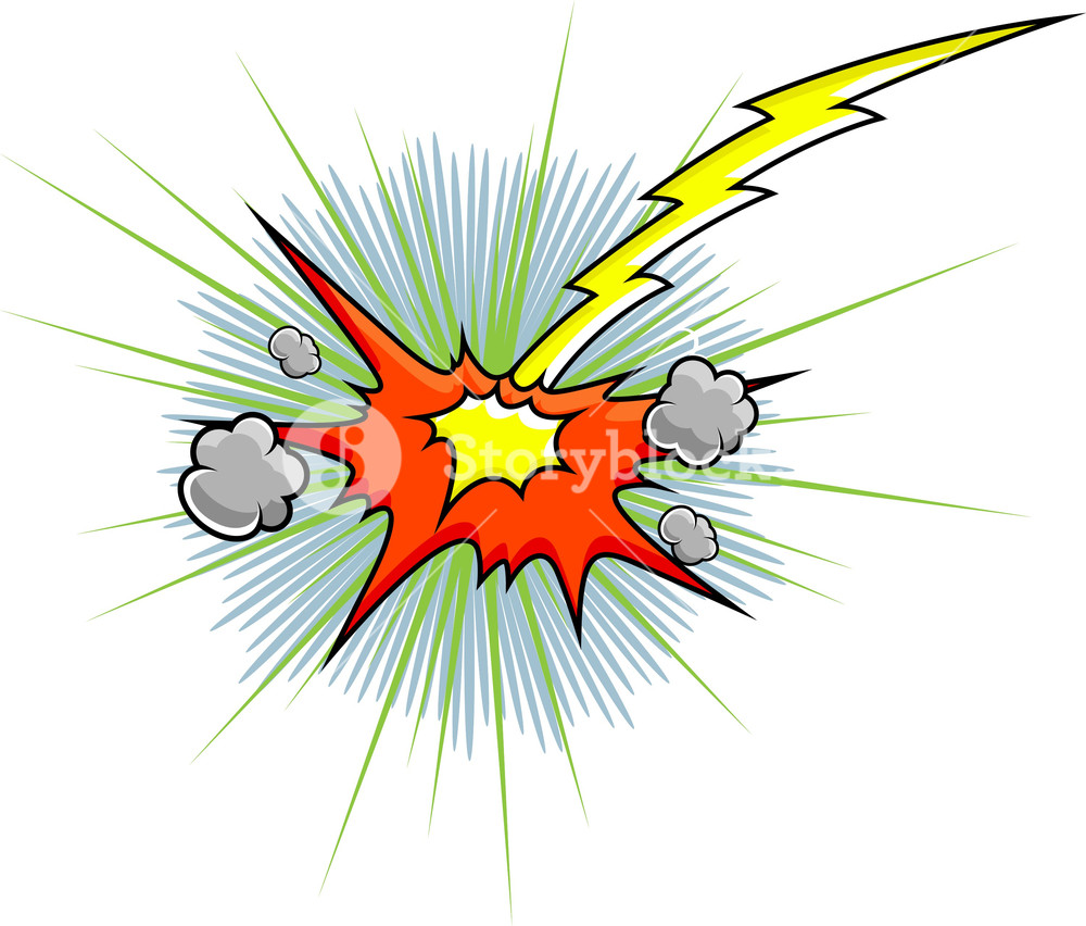1000x852 Comic Explosion Vector Graphic Royalty Free Stock Image