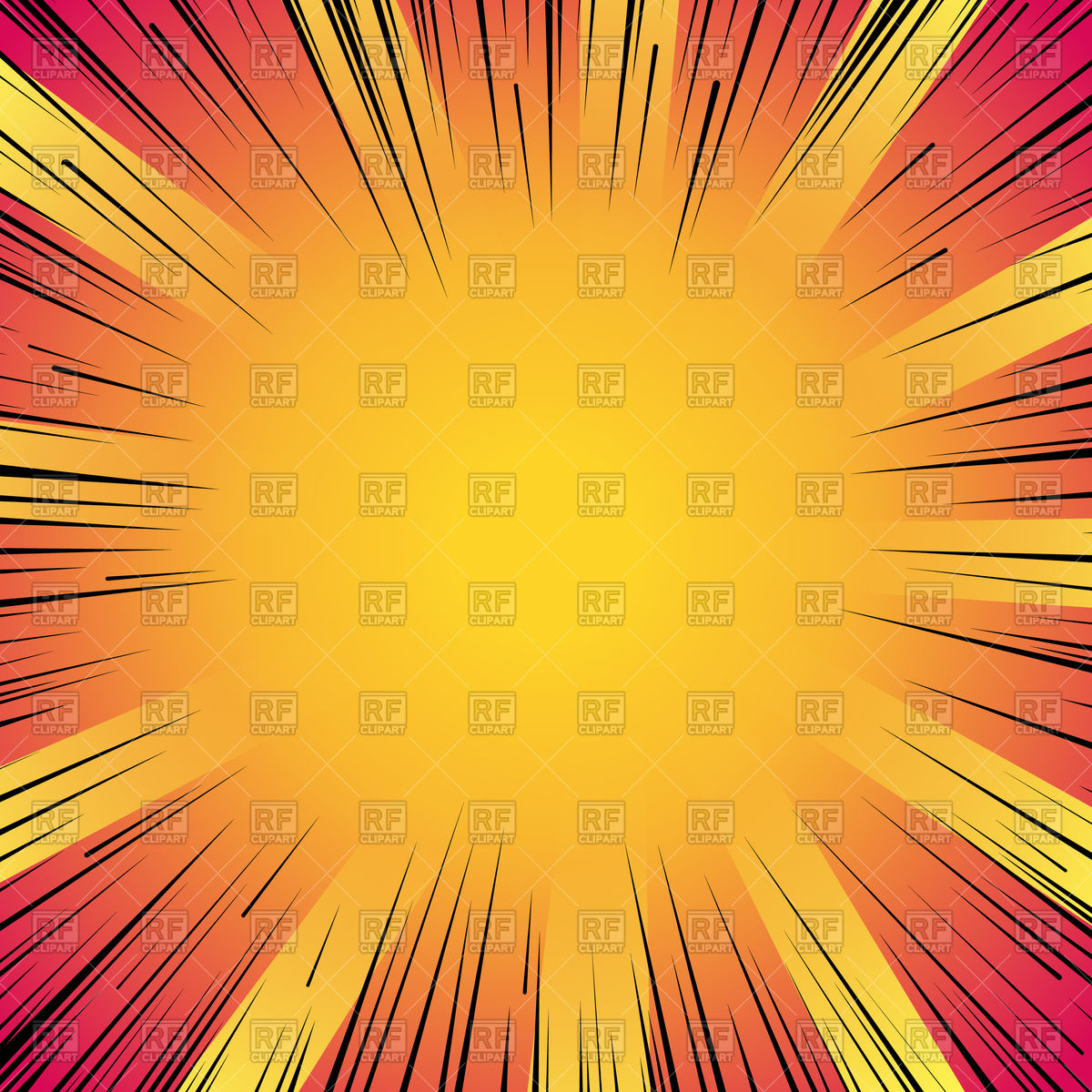 1200x1200 Abstract Comic Book Flash Explosion Vector Image Vector Artwork