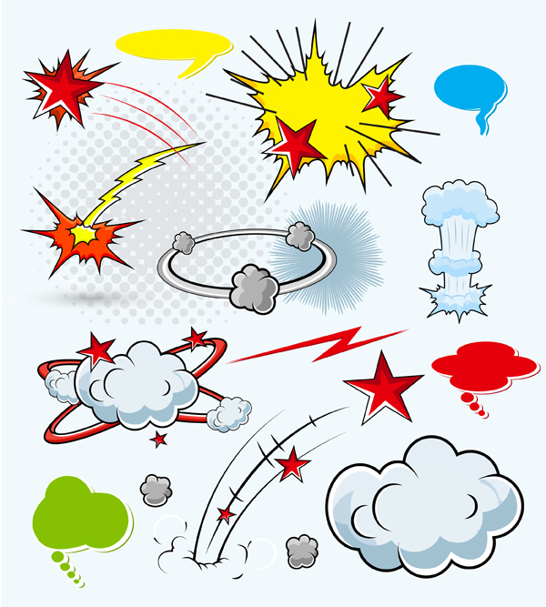 600x667 Cartoon Explosion Vector 2 Ai,png Format Free Vector Download