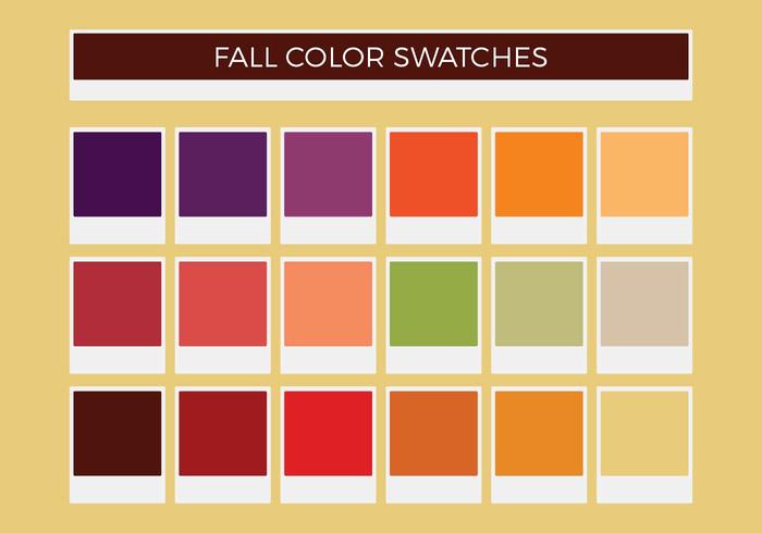 700x490 Free Fall Vector Color Swatches