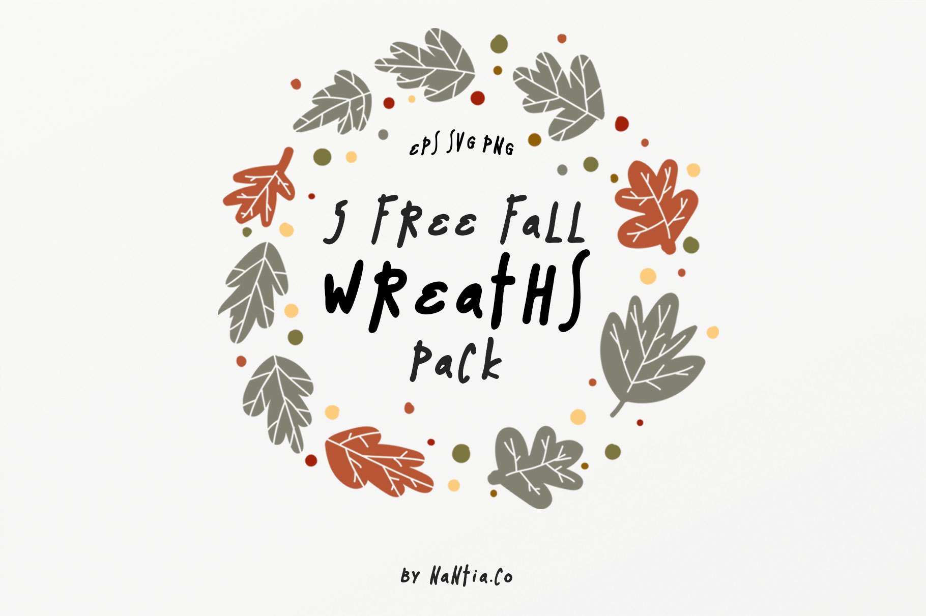 1820x1211 Free Fall Wreaths Vector Pack