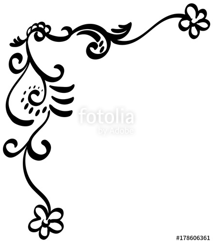 439x500 Filigree Corner Stock Image And Royalty Free Vector Files On