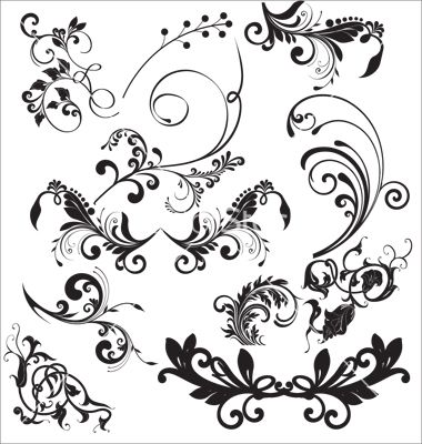 380x400 Free Vector Free Filigree Vector Art