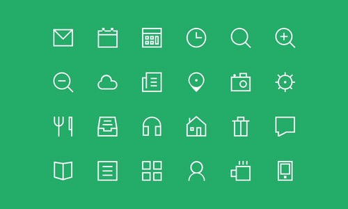 500x300 Vector Flat Psd Icons