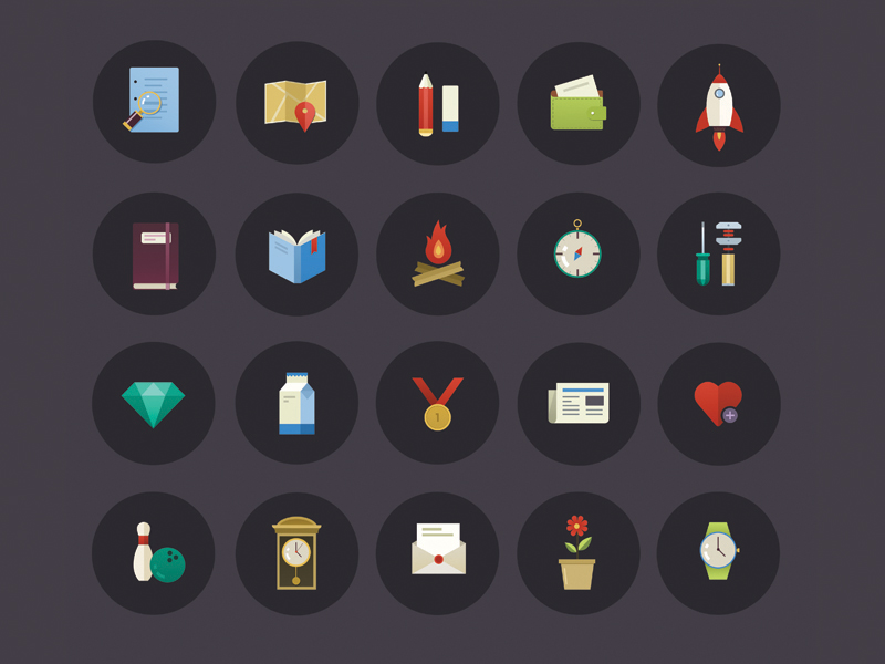 800x600 Vector Icon Set By Valentyn Khenkin