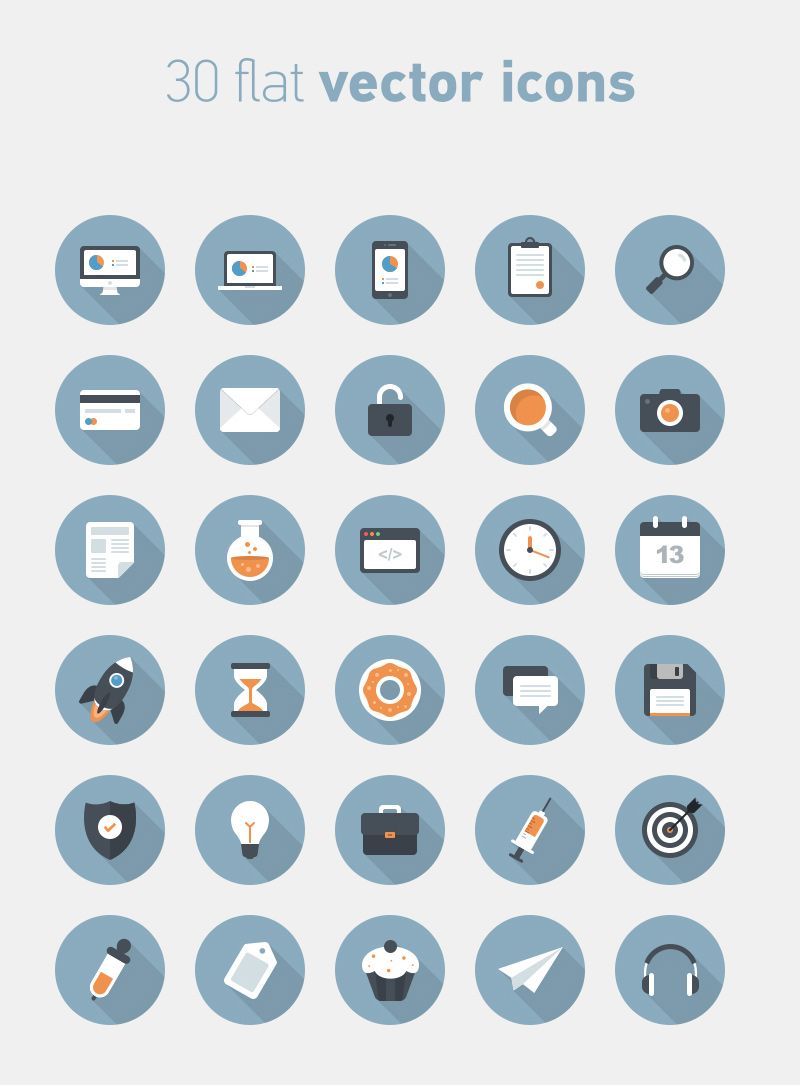 800x1085 30 Flat Circle Vector Icons Free Vectors Icons