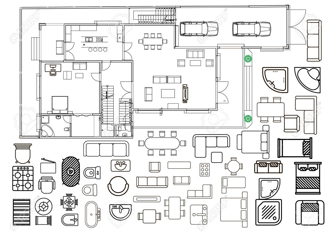 Free Floor Plan Vector at Free for