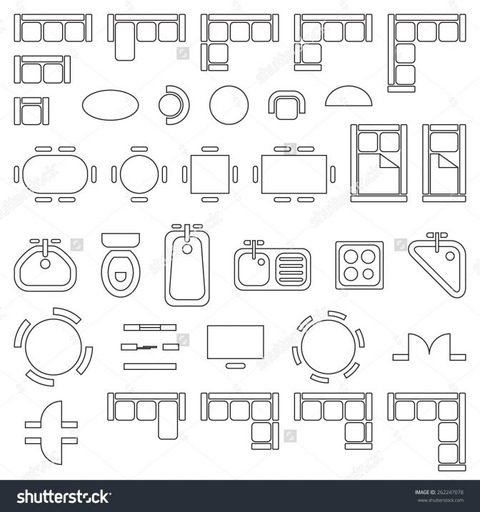 672x717 Furniture Symbols For Floor Plans Pdf Lovely Free Plan Vector