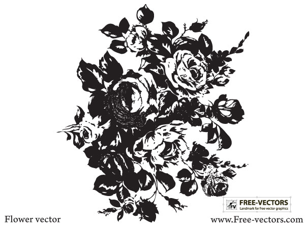 600x447 Free Flower Vector Download Free Vector Art Free Vectors
