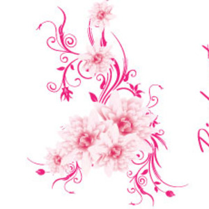 300x300 The Pink Art Free Lovely Vector