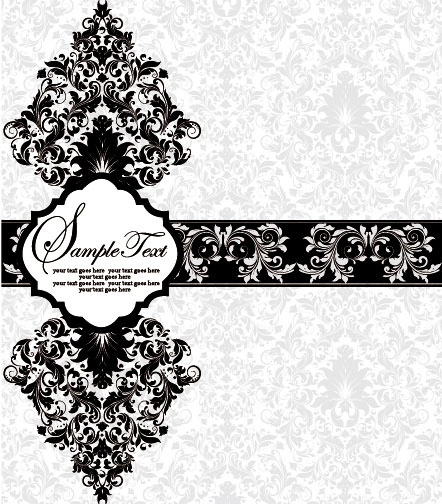 442x504 Vector Of Exquisite Vintage Floral Borders Free Vector In
