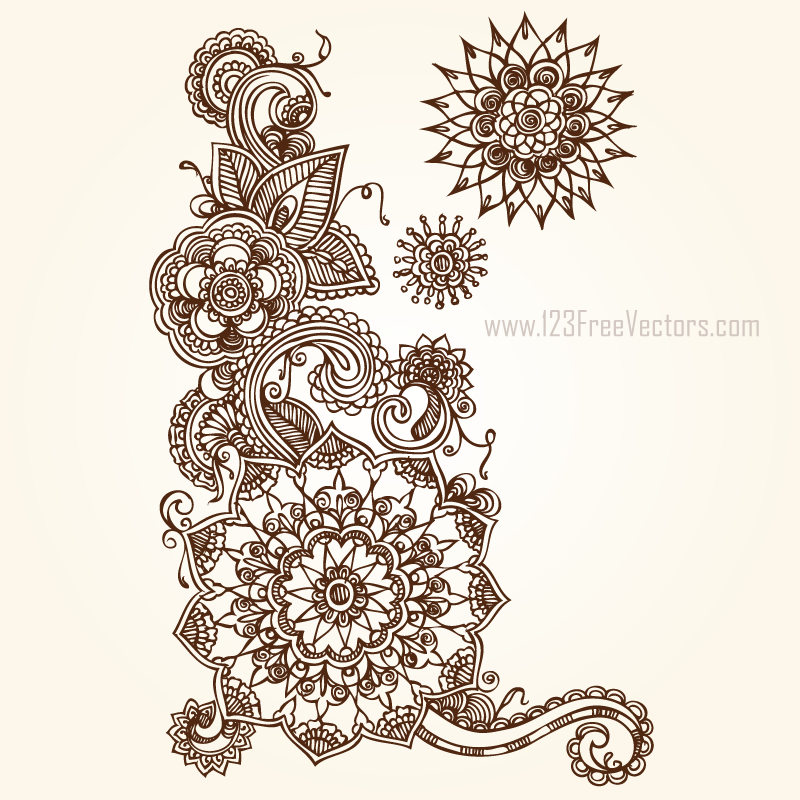 800x800 Floral Vector Eps Free Download By 123freevectors