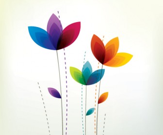 336x280 Free Colorful Flower Vector Art