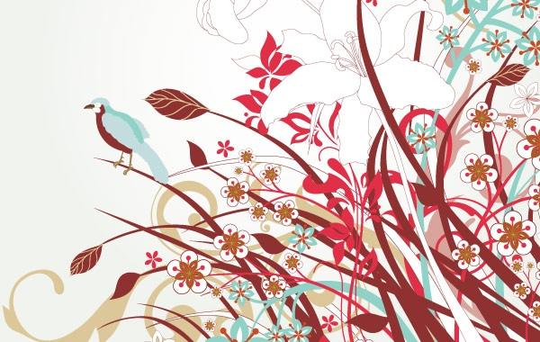 600x380 Free Floral Vector Art
