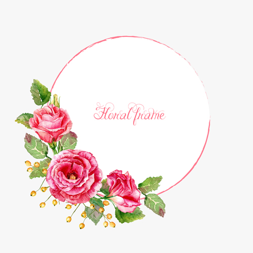 500x500 Beautiful Pink Flower Vector Art Background 02 Free Download