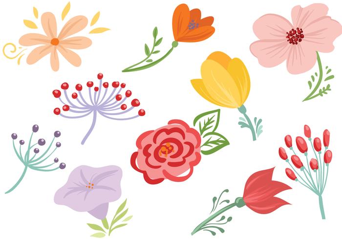 700x490 Free Flowers Vectors