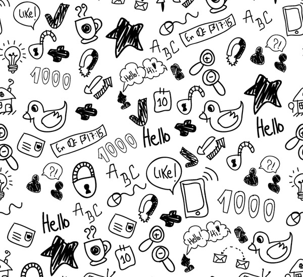 600x548 Hand Painted Graffiti Seamless Background Vector Graphics My
