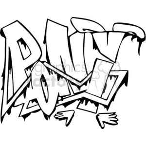 300x300 Royalty Free Graffiti 011b111606 372440 Clip Art Images