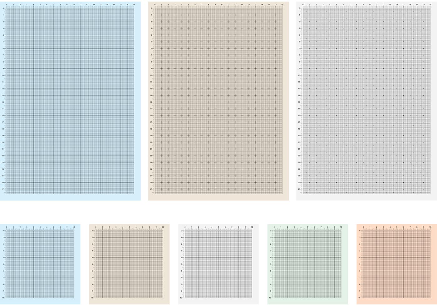 1400x980 Millimeter Graph Paper Vector Sheets