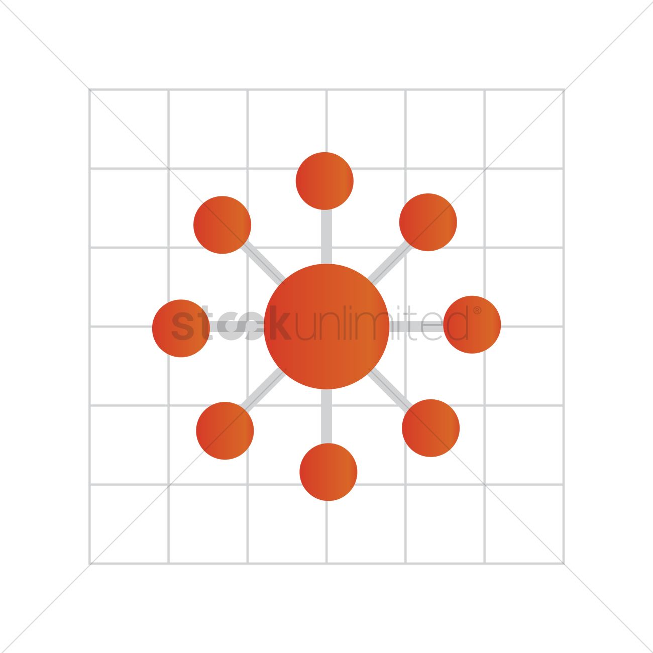1300x1300 Free Circle Wheel Chart On Graph Paper Vector Image