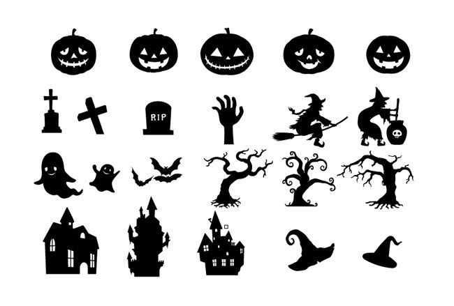 650x439 Halloween Elements