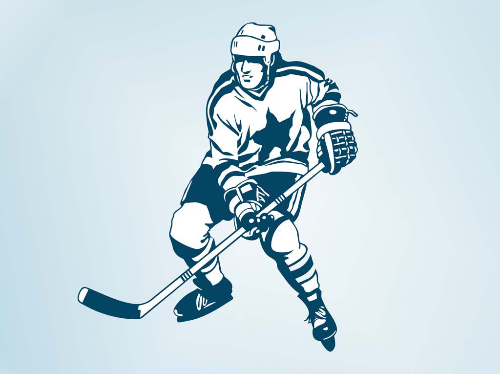 1024x765 Vector Hockey Player Vector Art Amp Graphics