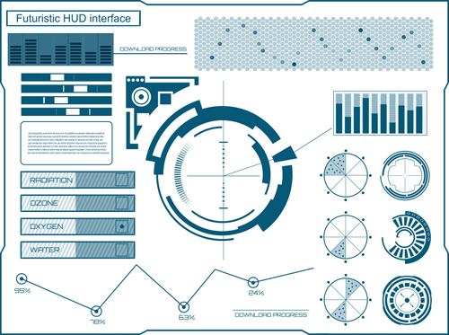500x373 Futuristic Hud Interface Template Vector 05 Free Download