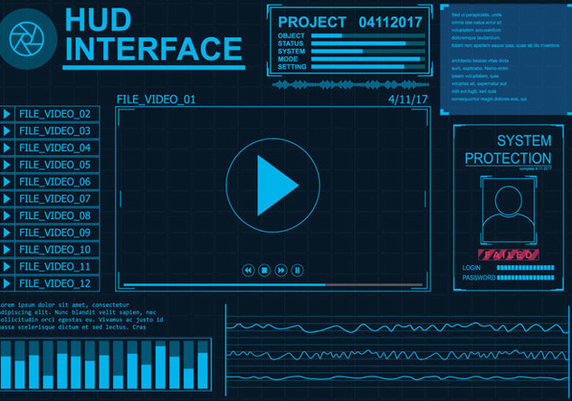 632x443 Hud Interface Vector Set Free Vector Download 431881 Cannypic