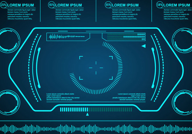 632x443 Technological Hud Vector Eelements Free Vector Download 431879