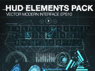310x233 Vector Modern Infographics Hud Elements Vector 01 Free Vectors