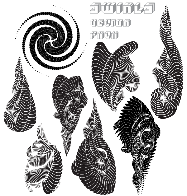 600x630 Free Swirls Illustrator Vector Pack Download Free Vector Art