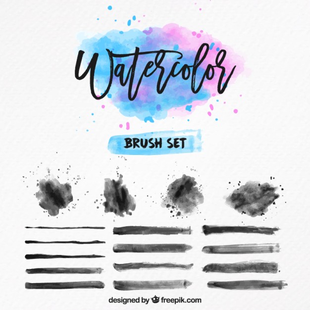 626x626 Free Watercolor Brushes Illustrator