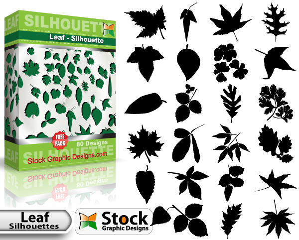 600x482 Leaf Silhouettes Free Vector Amp Brush Pack Vector Amp Photoshop