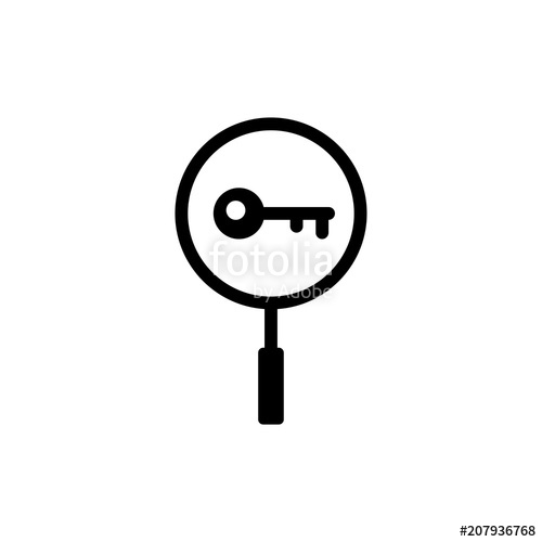 500x500 Keyword Icon Vector Illustration Stock Image And Royalty Free