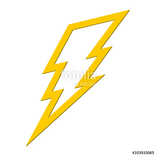 500x500 Lightning Bolt Vector Icon Stock Image And Royalty Free Vector