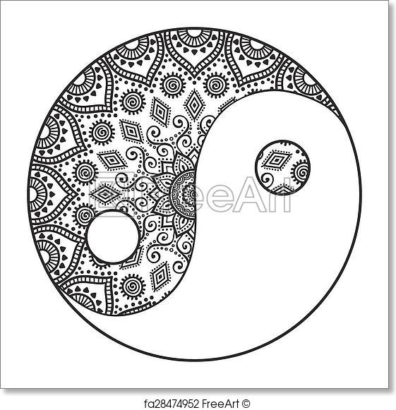 561x581 Free Art Print Of Mandala. Vector Mandala. Round Ornament In
