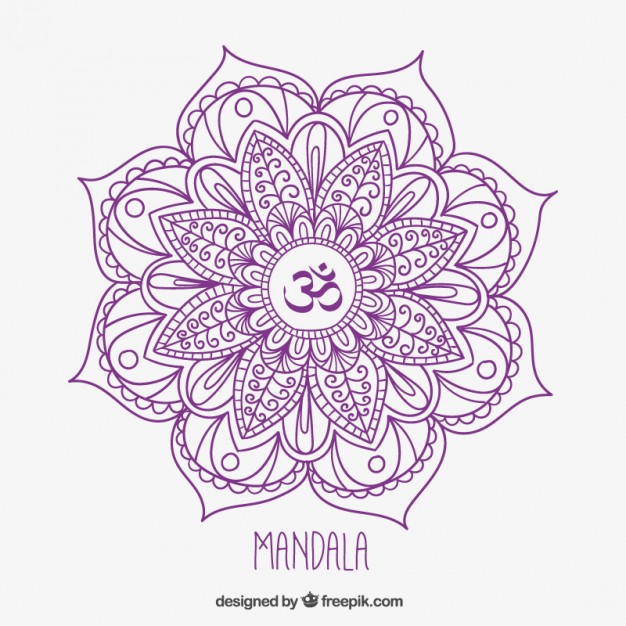 626x626 Hand Drawn Mandala Vector Free Download