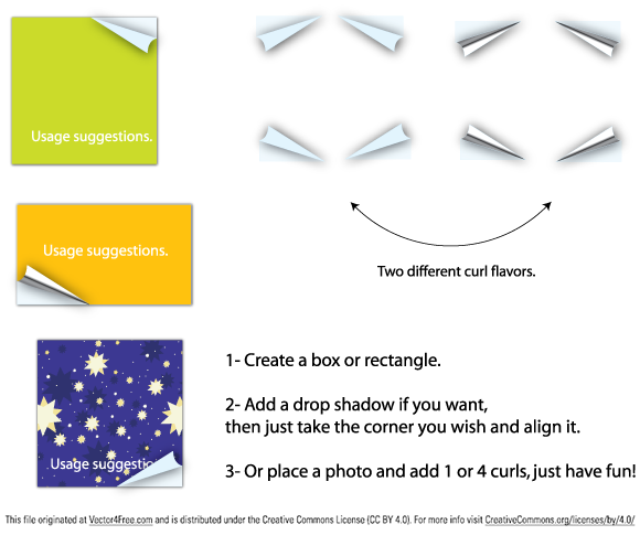 580x485 Page Curls For Illustrator