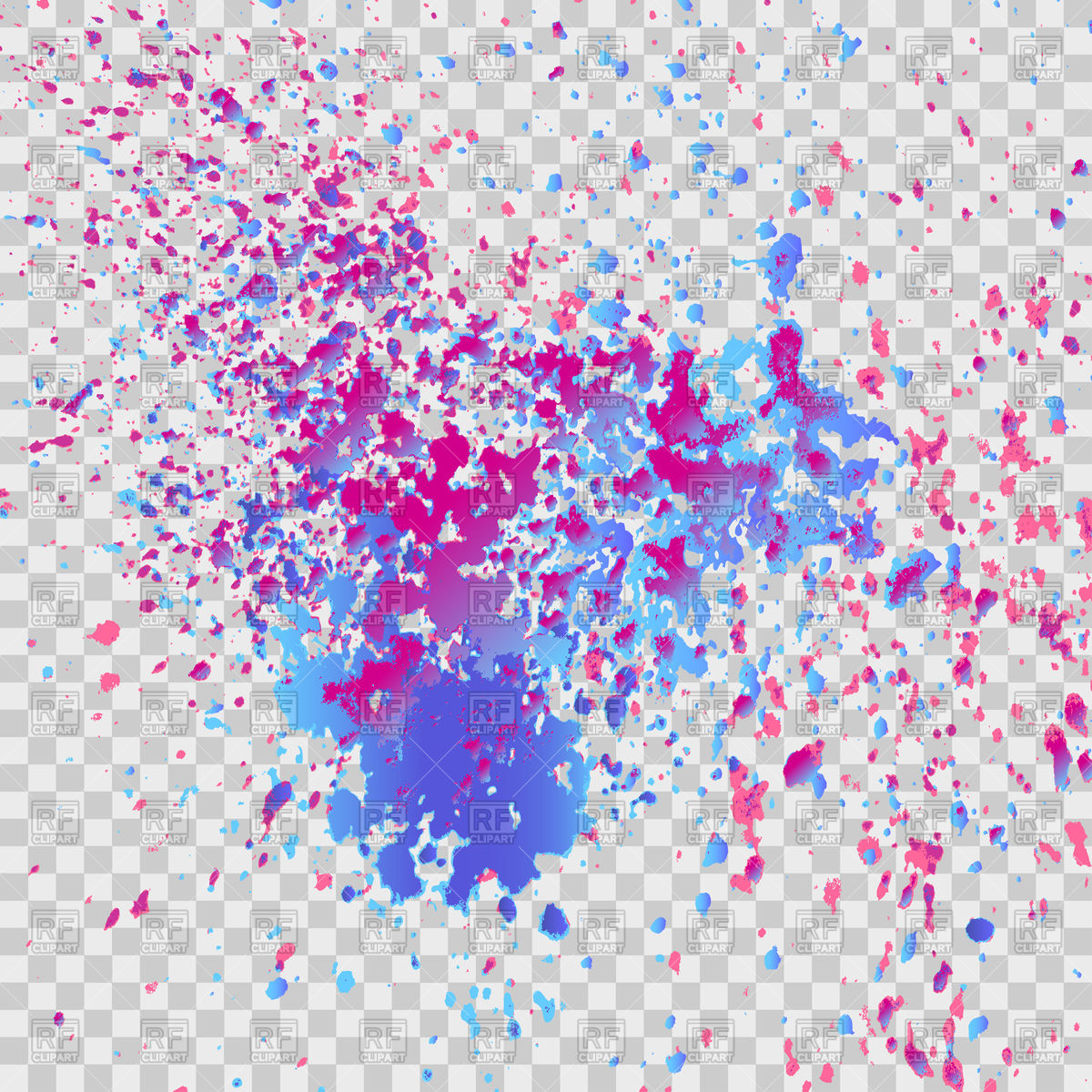 1200x1200 Colorful Explosion Of Paint Splatter Vector Image Vector Artwork