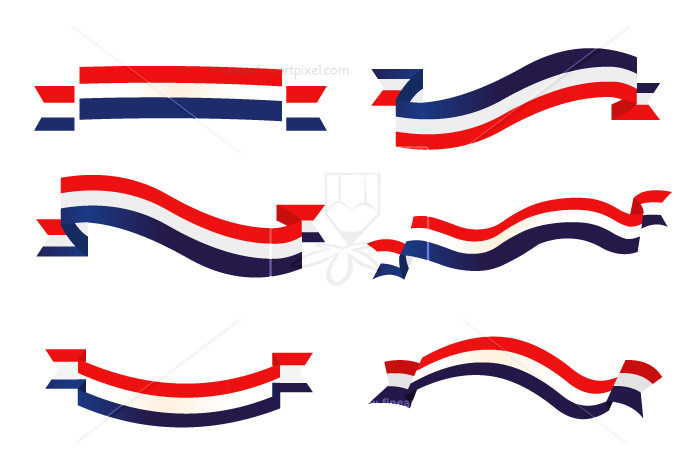 700x467 Patriotic Ribbon Set Free Vectors, Illustrations, Graphics