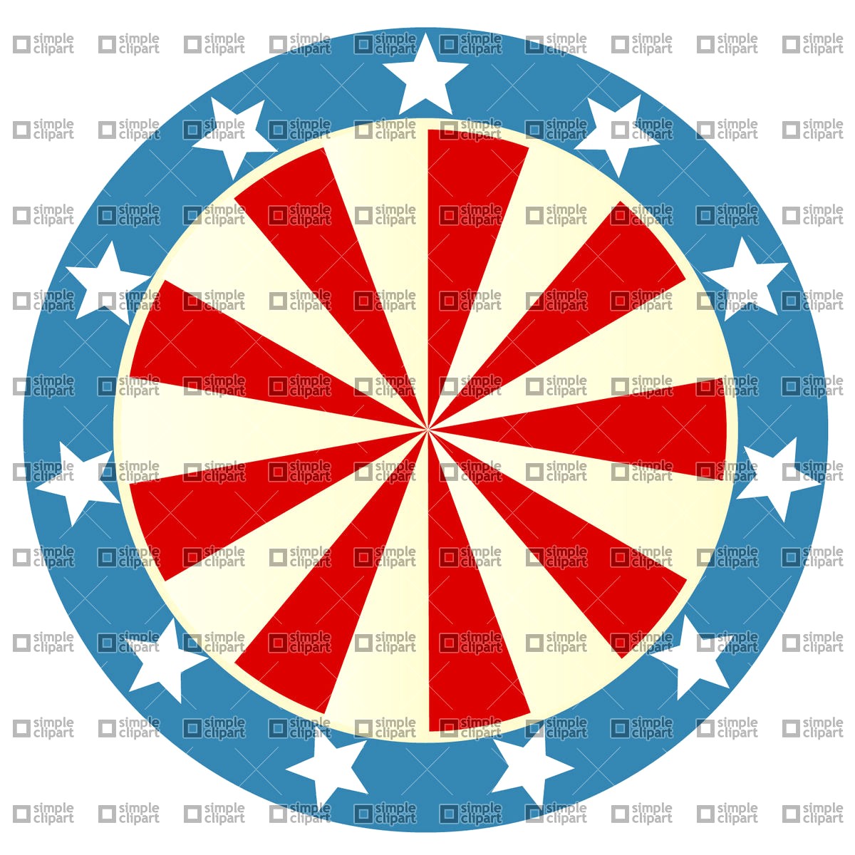 1200x1200 Patriotic Round Badge Download Royalty Free Vector File Eps 1769